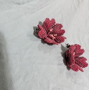 Noonday Hibiscus Beaded Earrings